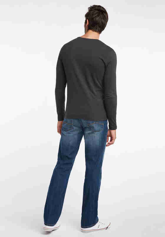 T-Shirt Basic-Henley, Grau, model