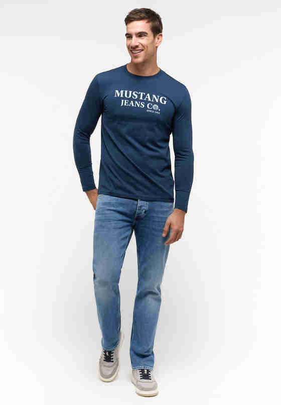 T-Shirt Langarmshirt, Blau, model