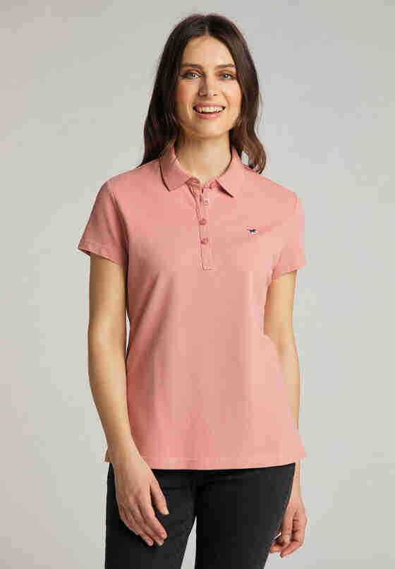 T-Shirt Poloshirt, Rosa, model