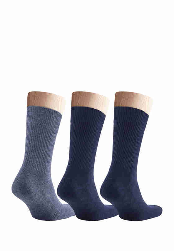 Accessoire 3x Socken, Blau, bueste