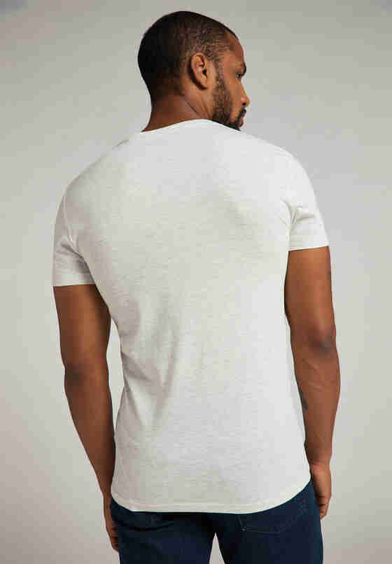 T-Shirt Style Aaron C Print, Grau, model