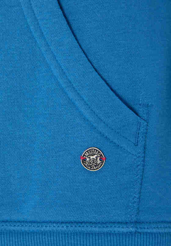Sweatshirt Logoprint Hoodie, Blau, bueste