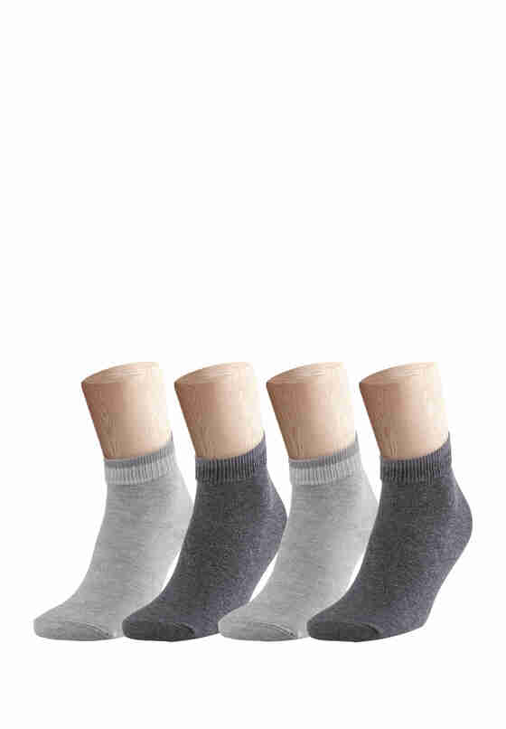 Accessoire 4x elastische Socken, Grau, bueste