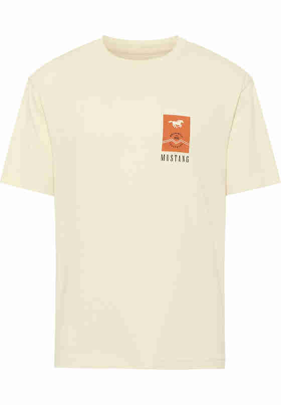 T-Shirt Style Aidan C Print, Natur, bueste