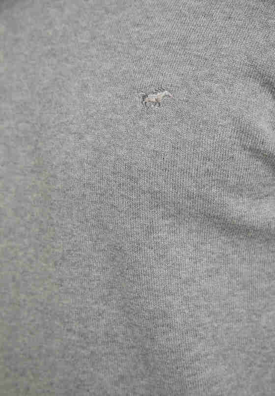 Sweater Basic V-Neck Jumper, Grau, bueste