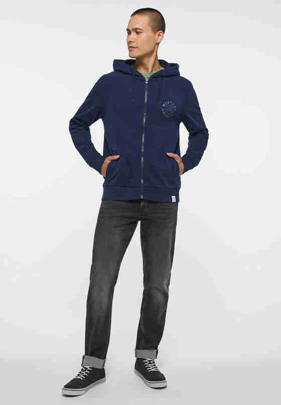 Sweatshirt Style Bastian ZIP HOOD, Blau, model