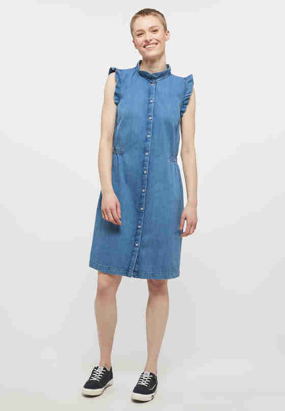 Kleid Style Frida Denim Dress, Blau 320, model