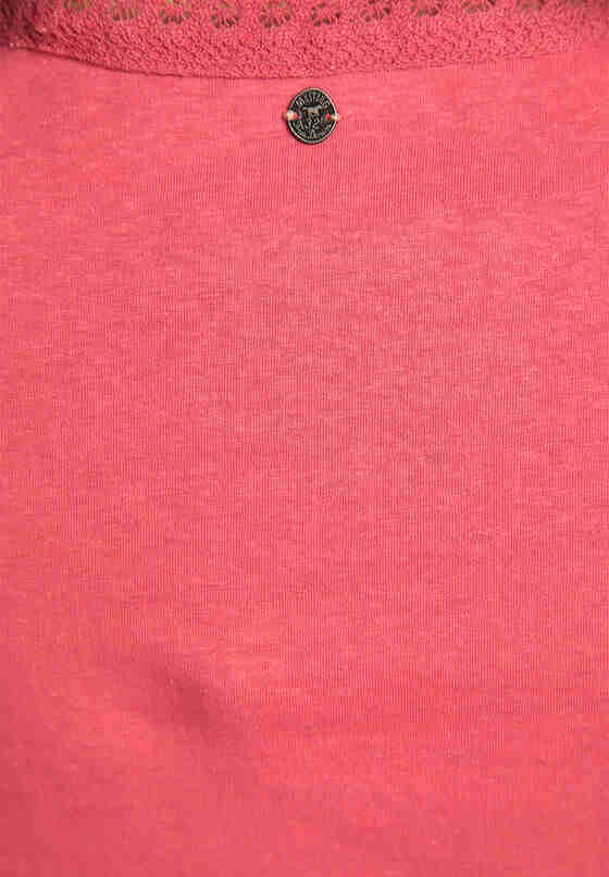 T-Shirt Style Lace Tanktop, Rot, bueste