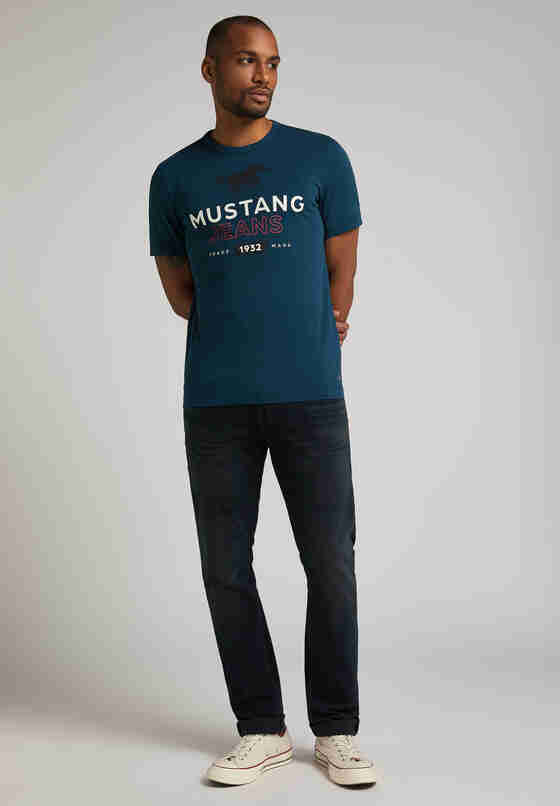 T-Shirt Style Alex C Print, Blau, model