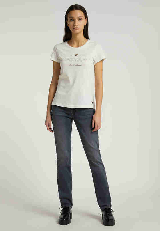 T-Shirt Style Alexia C Foil, Weiß, model