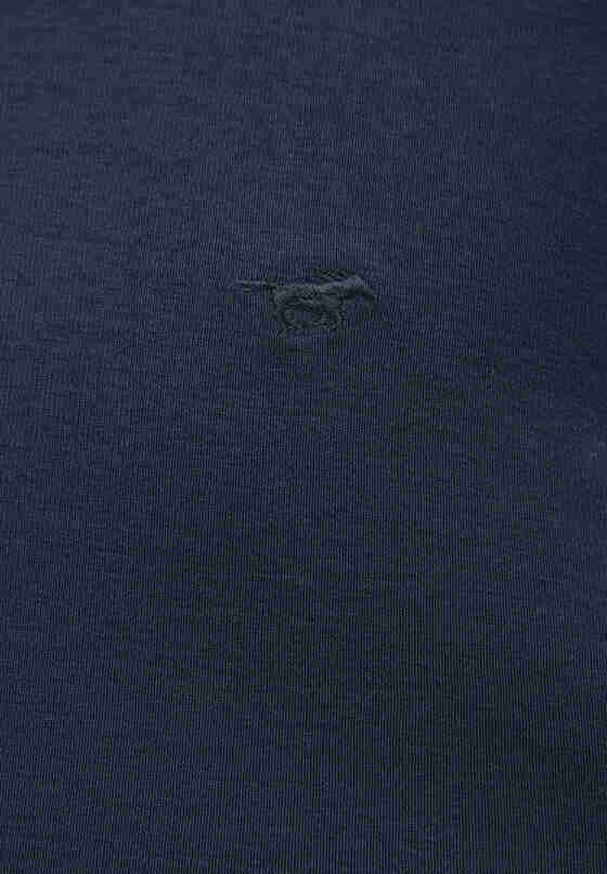 T-Shirt Langarm-Henley, Blau, bueste