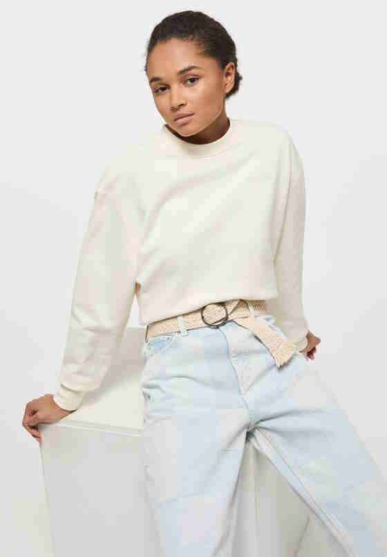 Sweatshirt Sweatshirt, Weiß, model