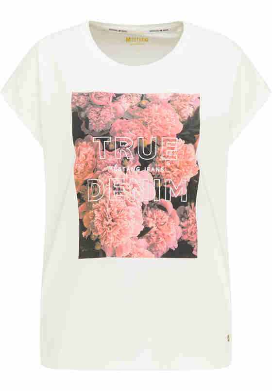 T-Shirt Style Audrey C Print, Weiß, bueste