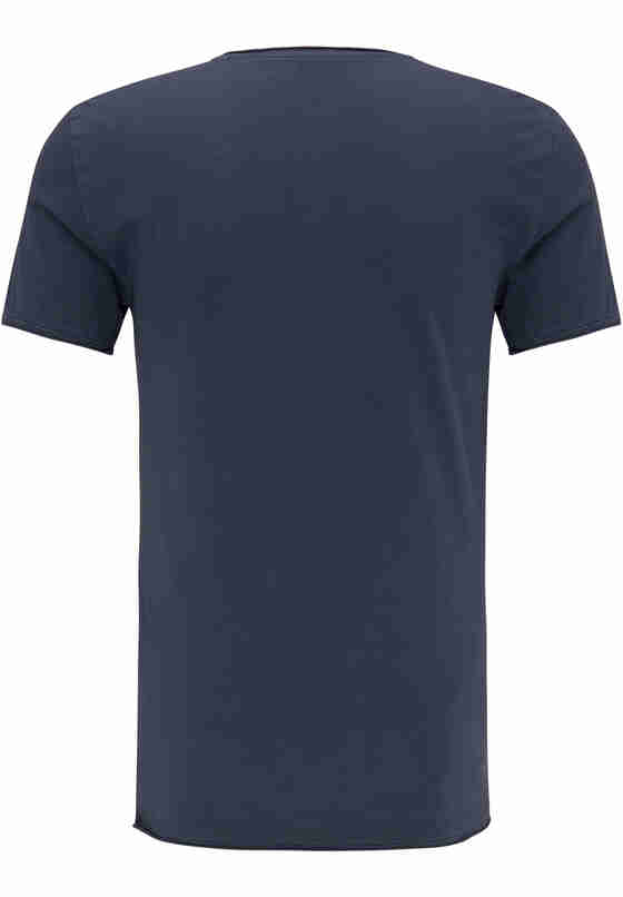 T-Shirt Aaron V Washed, Blau, bueste