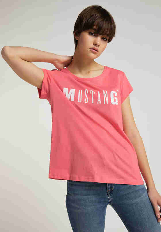 T-Shirt Logoshirt, Rosa, model