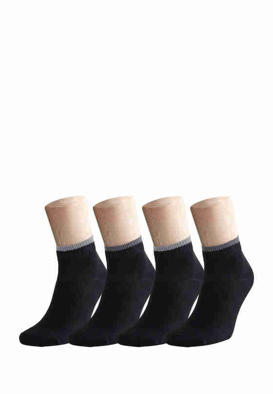 Accessoire 4x elastische Socken, Schwarz, bueste