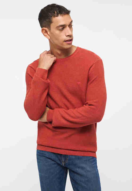 Sweater Style Emil C Basic, Rot, model