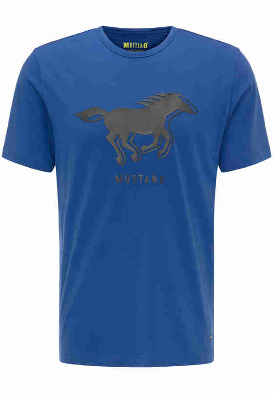 T-Shirt Print Tee, Blau, bueste