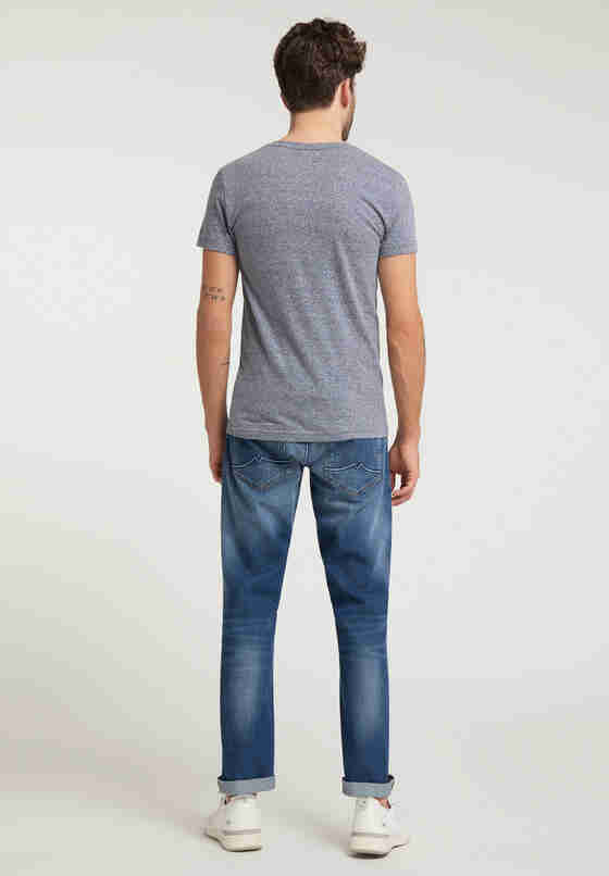 T-Shirt Aaron V Basic, Blau, model