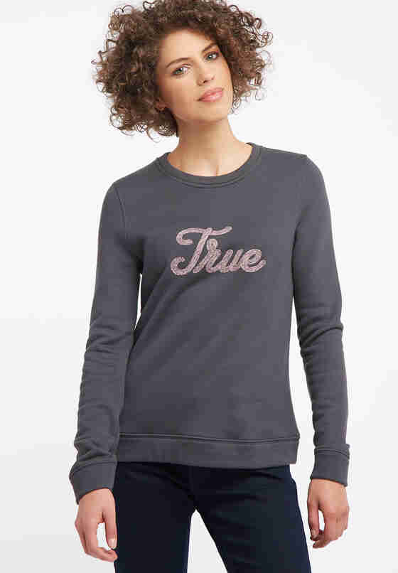 Sweatshirt Statement-Sweatshirt, Grau, model