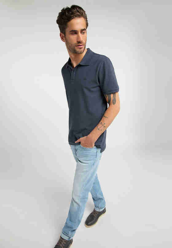 T-Shirt Polo, Blau, model
