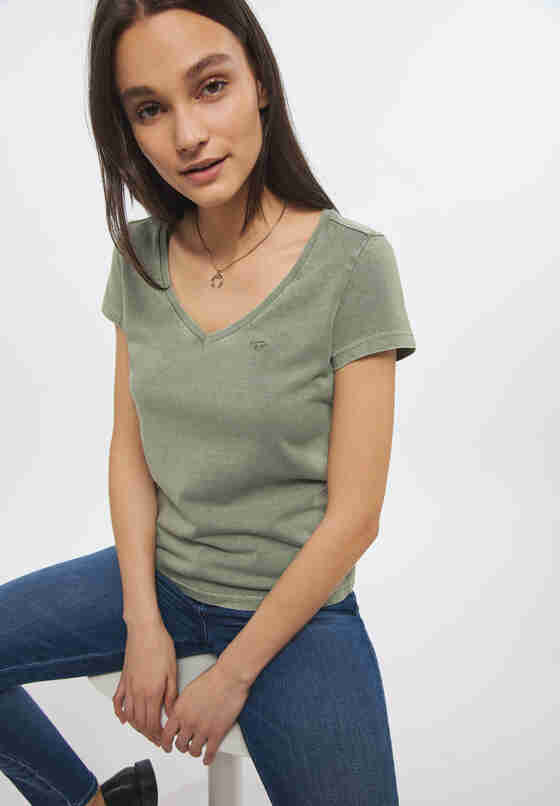 T-Shirt Style Alexia V Basic, Grün, model