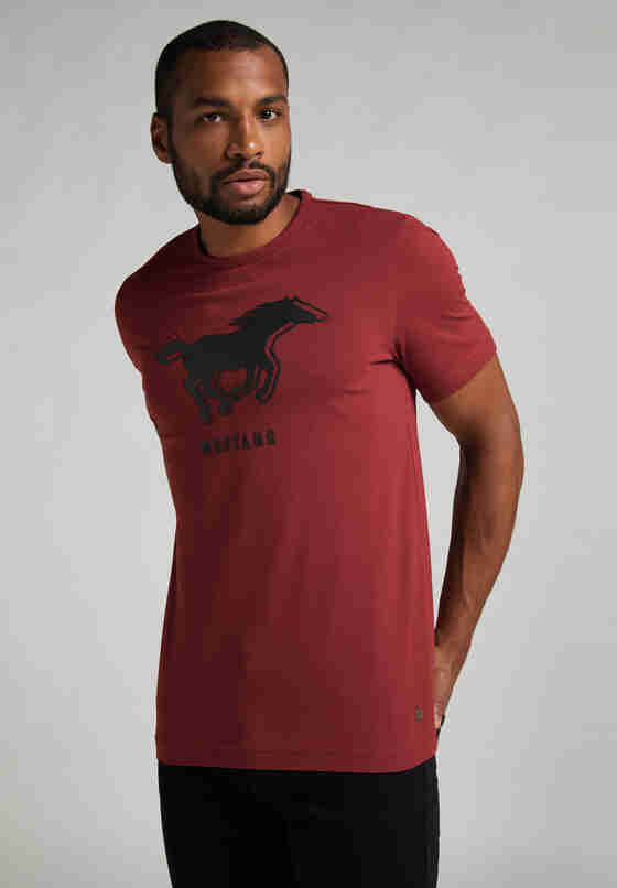 T-Shirt Printshirt, Rot, model