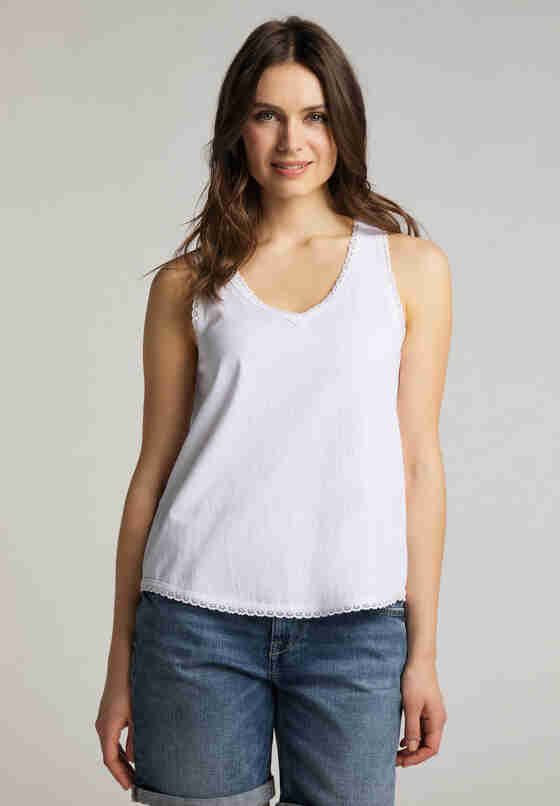 T-Shirt Tanktop, Weiß, model