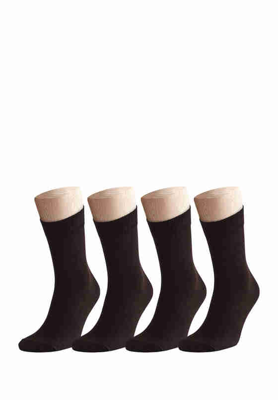 Accessoire 4x Socken, Braun, bueste