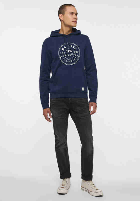 Sweatshirt Style Bennet HOOD LOGO, Blau, model
