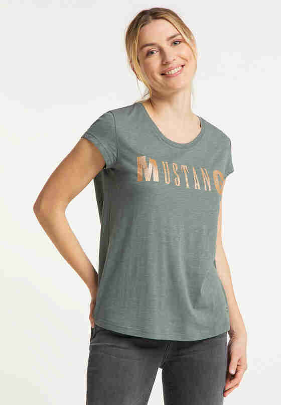 T-Shirt Style Audrey C Print, Grün, model