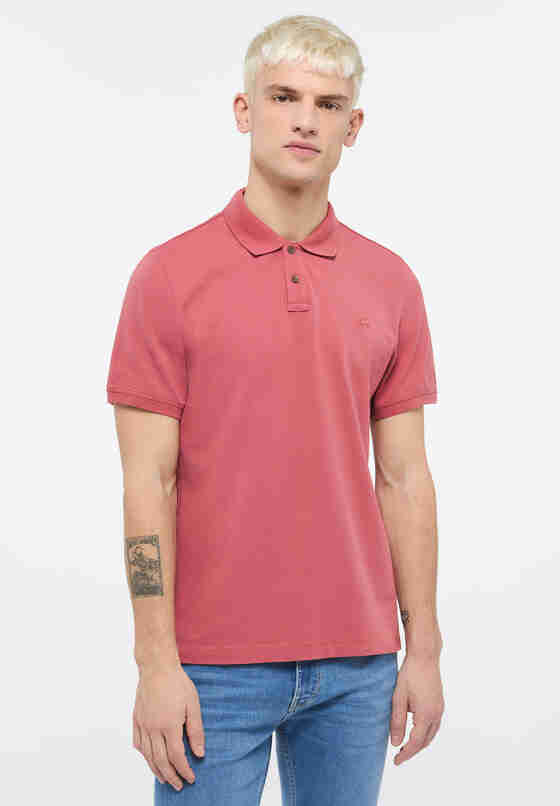T-Shirt Poloshirt, Rot, model