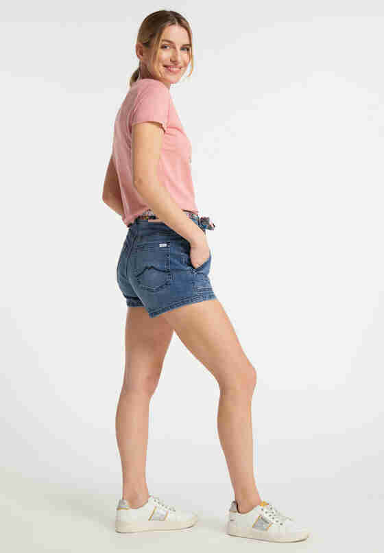 Hose Style High Waist Shorts, Blau 685, model