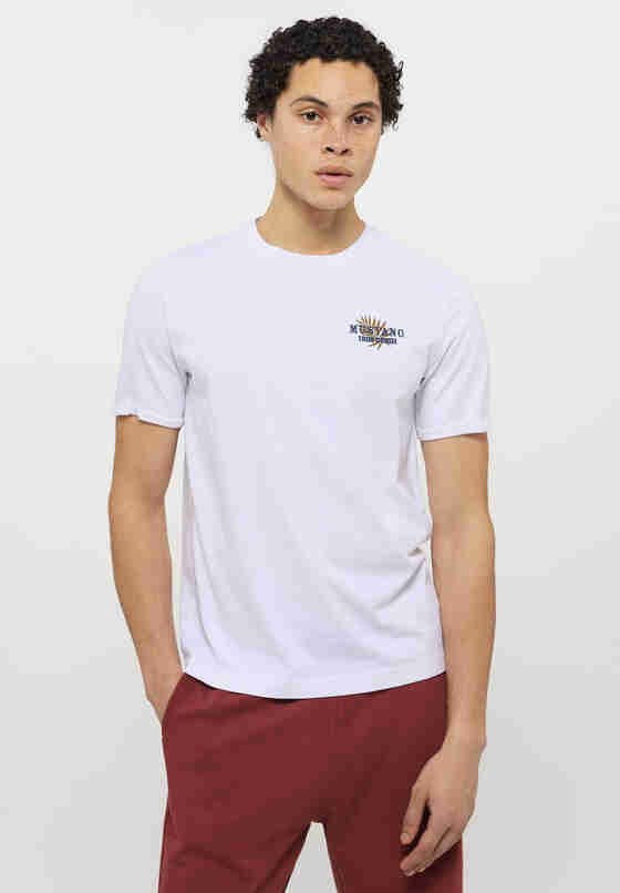 T-Shirt Style Alex C Backprint, Weiß, model