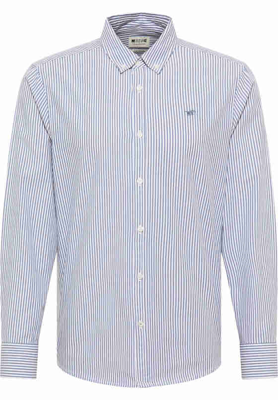 Hemd Style Clemens bold stripe, Blau, bueste