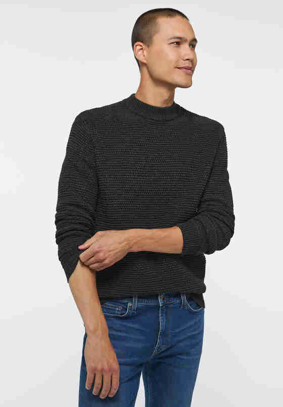 Sweater Style Emil C Chunky, Grau, model