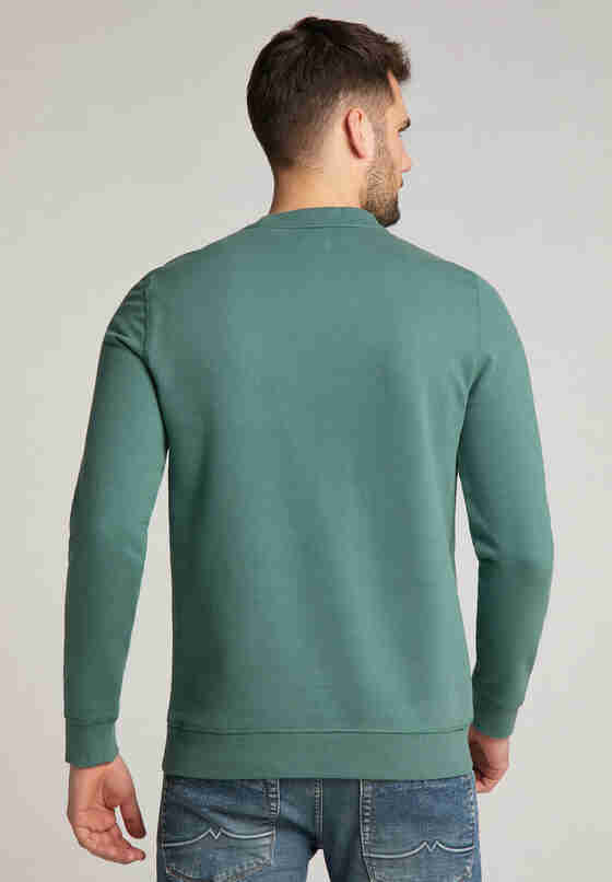 Sweatshirt Logo-Sweater, Grün, model