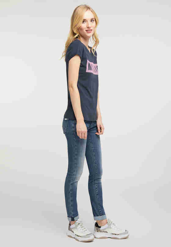 T-Shirt Alexia C Print, Blau, model