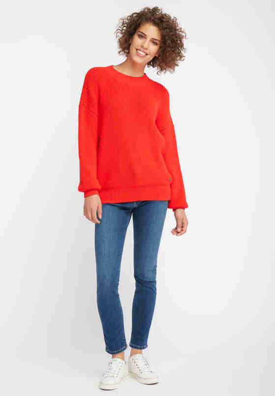 Sweater Oversize-Pullover, Rot, model