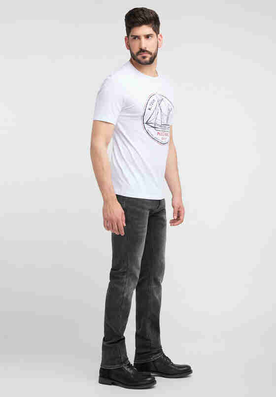 T-Shirt Alex C Print, Weiß, model