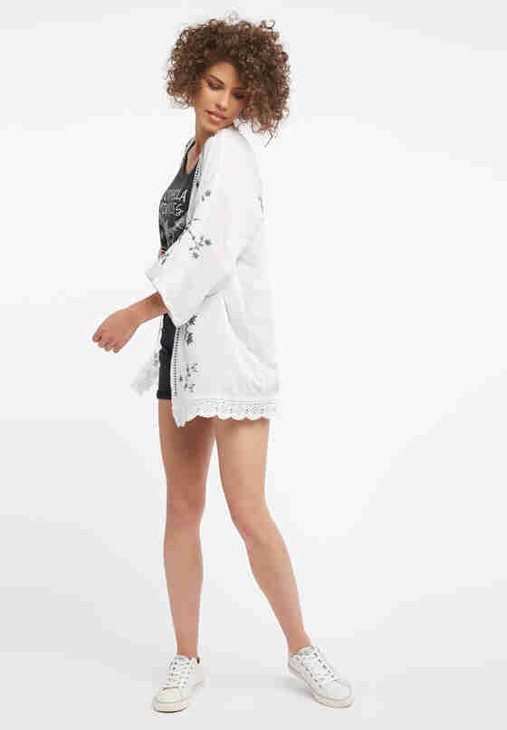 Bluse Kimono, Weiß, model
