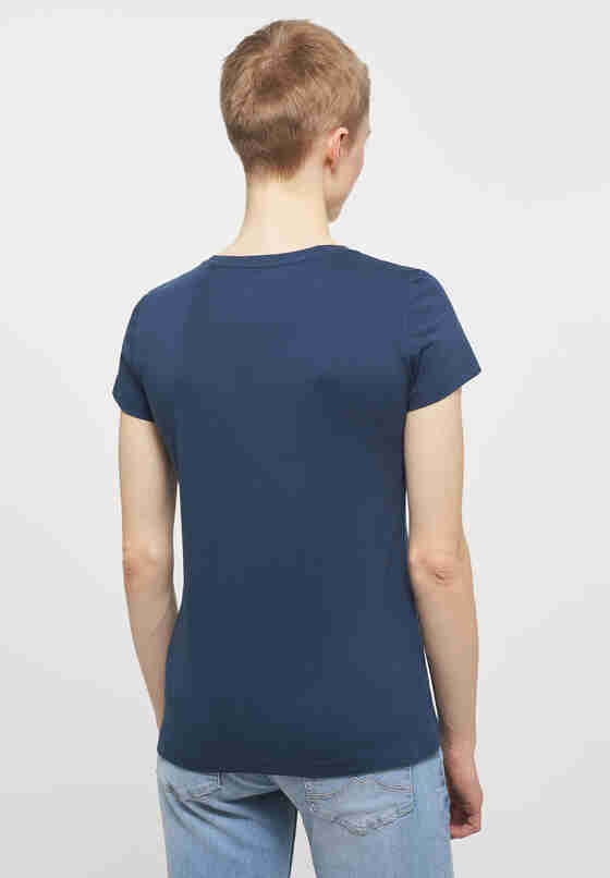 T-Shirt Style Alexia C Logo, Blau, model