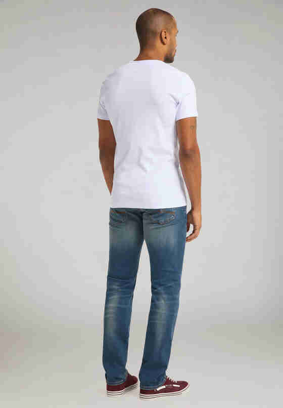 T-Shirt Aaron V Basic, Weiß, model
