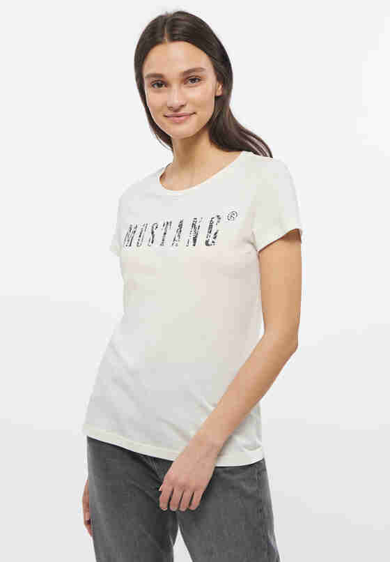 T-Shirt Style Alexia C Print, Weiß, model
