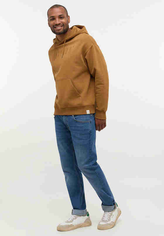 Sweatshirt Kapuzensweatshirt, Braun, model