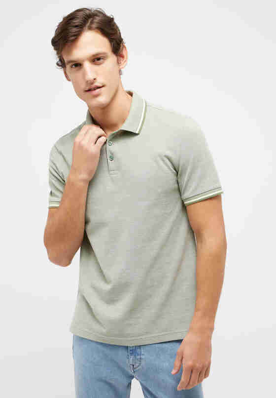 T-Shirt Poloshirt, Grün, model