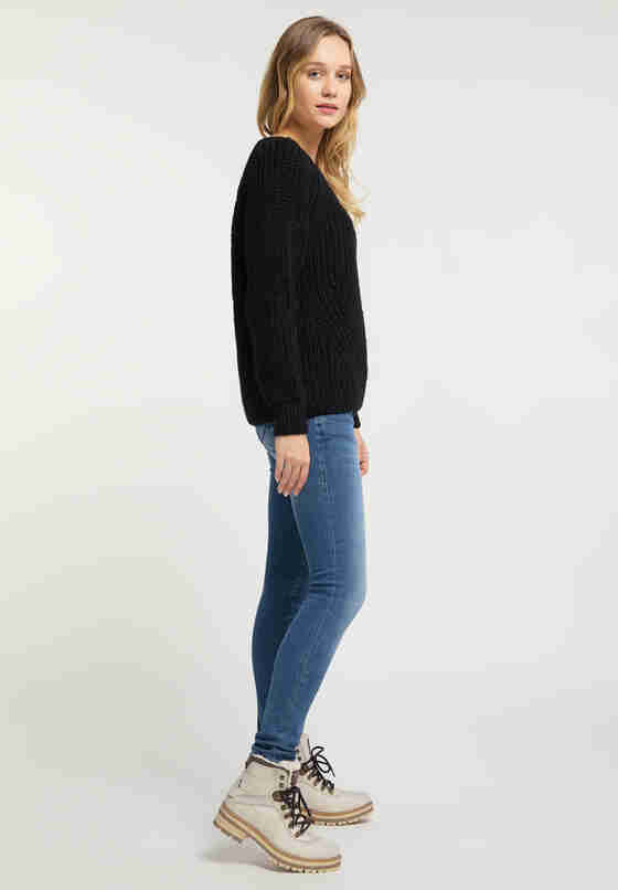 Sweater Carla C Ajour, Schwarz, model