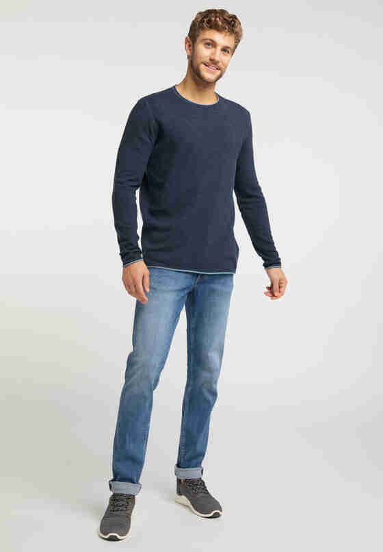 Sweater Emil C Doubleface, Blau, model