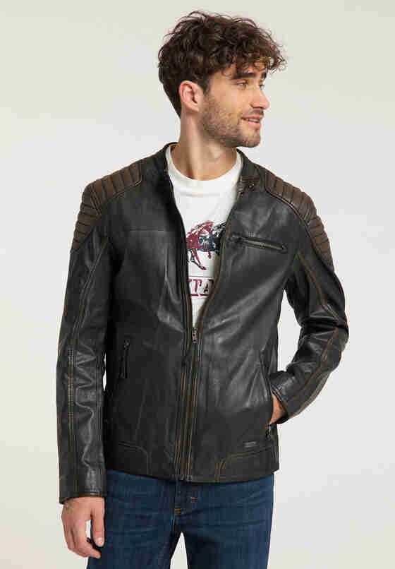 Jacke mens biker jacket, Braun, model