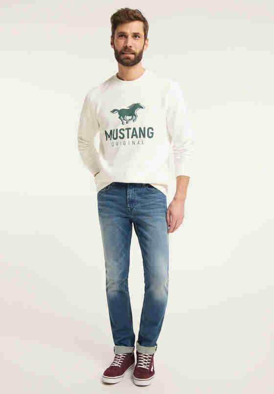 Sweatshirt Style Ben C Print, Weiß, model